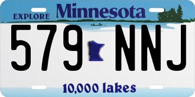 MN license plate 579NNJ