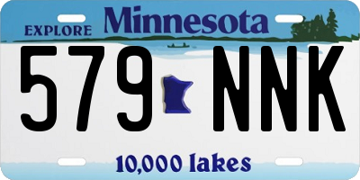 MN license plate 579NNK