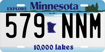 MN license plate 579NNM