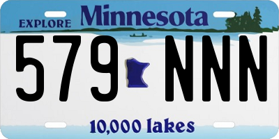 MN license plate 579NNN