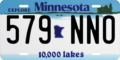 MN license plate 579NNO