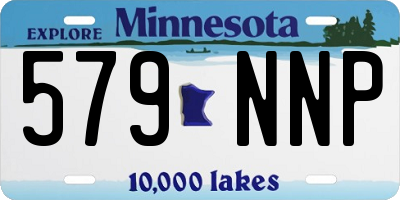 MN license plate 579NNP