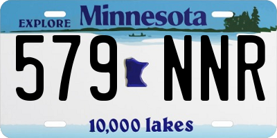 MN license plate 579NNR
