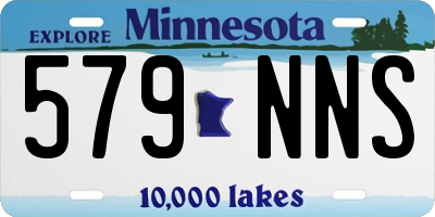 MN license plate 579NNS