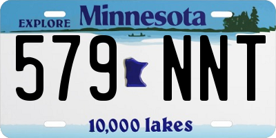 MN license plate 579NNT