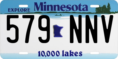MN license plate 579NNV