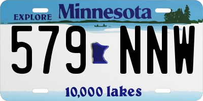 MN license plate 579NNW