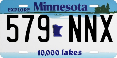 MN license plate 579NNX