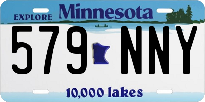 MN license plate 579NNY