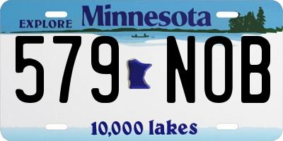 MN license plate 579NOB