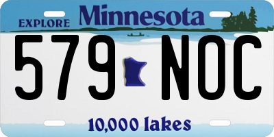 MN license plate 579NOC