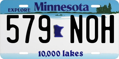 MN license plate 579NOH
