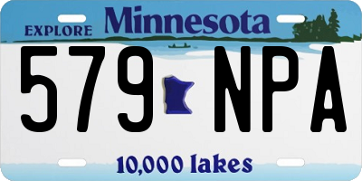 MN license plate 579NPA