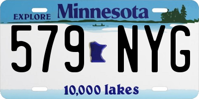 MN license plate 579NYG