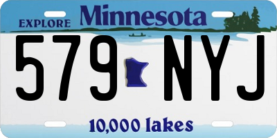 MN license plate 579NYJ