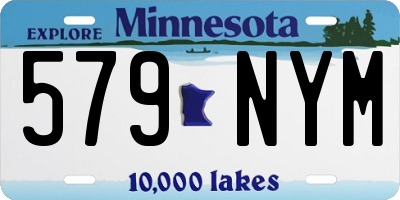 MN license plate 579NYM