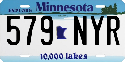 MN license plate 579NYR