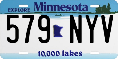 MN license plate 579NYV