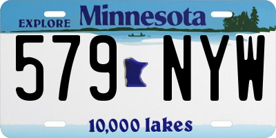 MN license plate 579NYW