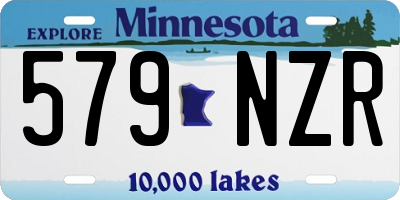 MN license plate 579NZR