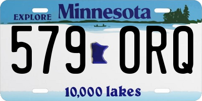 MN license plate 579ORQ
