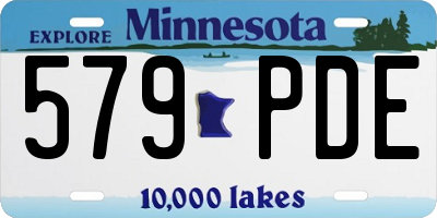MN license plate 579PDE