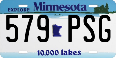 MN license plate 579PSG