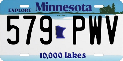 MN license plate 579PWV