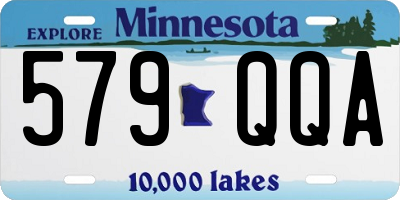 MN license plate 579QQA