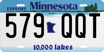 MN license plate 579QQT
