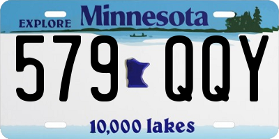 MN license plate 579QQY