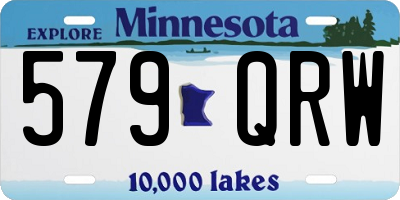 MN license plate 579QRW