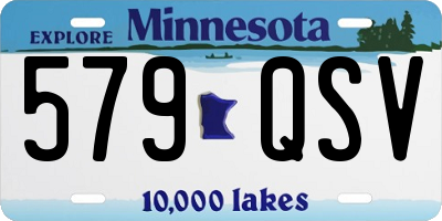 MN license plate 579QSV