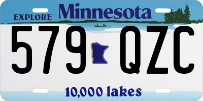 MN license plate 579QZC