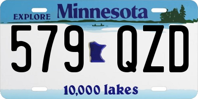 MN license plate 579QZD