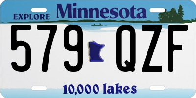 MN license plate 579QZF