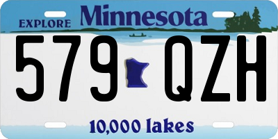 MN license plate 579QZH