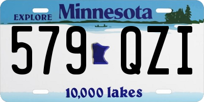 MN license plate 579QZI