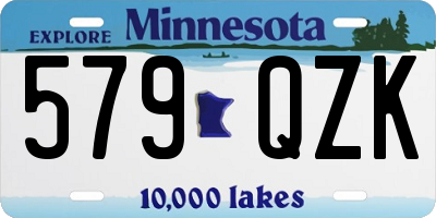 MN license plate 579QZK