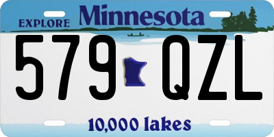 MN license plate 579QZL