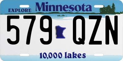MN license plate 579QZN