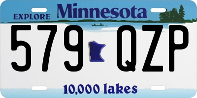 MN license plate 579QZP