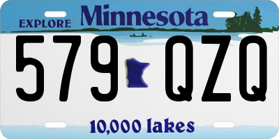 MN license plate 579QZQ