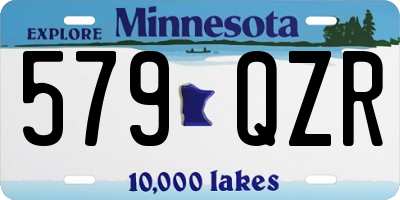 MN license plate 579QZR