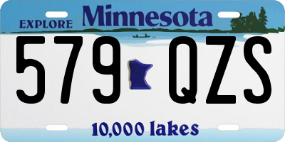 MN license plate 579QZS