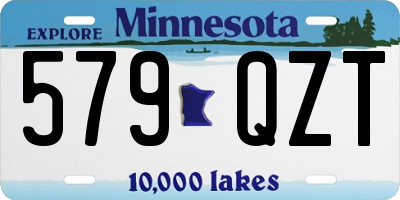 MN license plate 579QZT