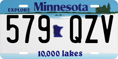 MN license plate 579QZV