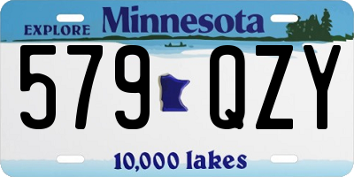 MN license plate 579QZY