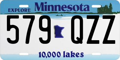 MN license plate 579QZZ