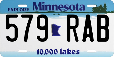 MN license plate 579RAB